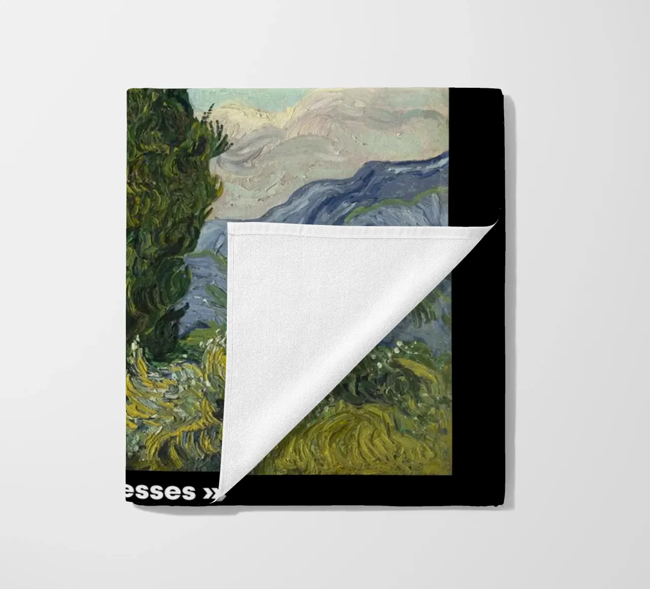 I cipressi di Van Gogh - Stampa d'arte naturalistica post-impressionista telo mare da NorwesClub