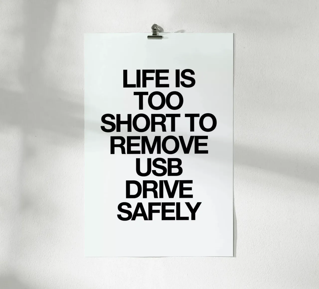 USB poster by Mottos by Sinan Saydik