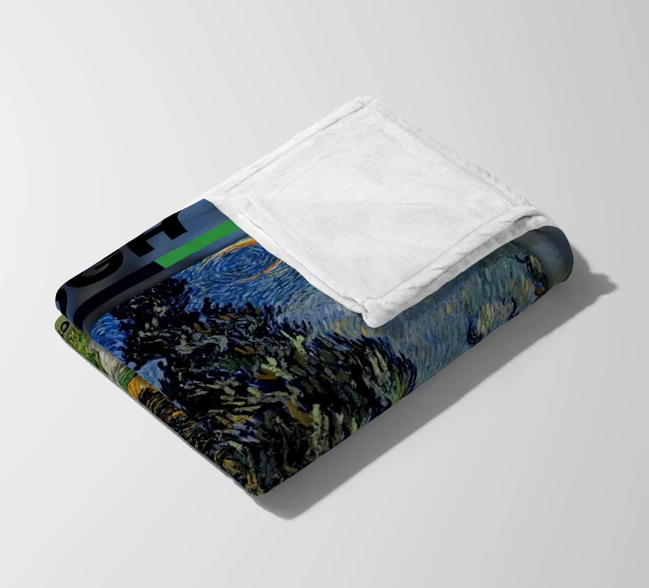 Van Gogh: Strada con cipresso e stella - Post-Impressionismo Ni coperta in pile da NorwesClub