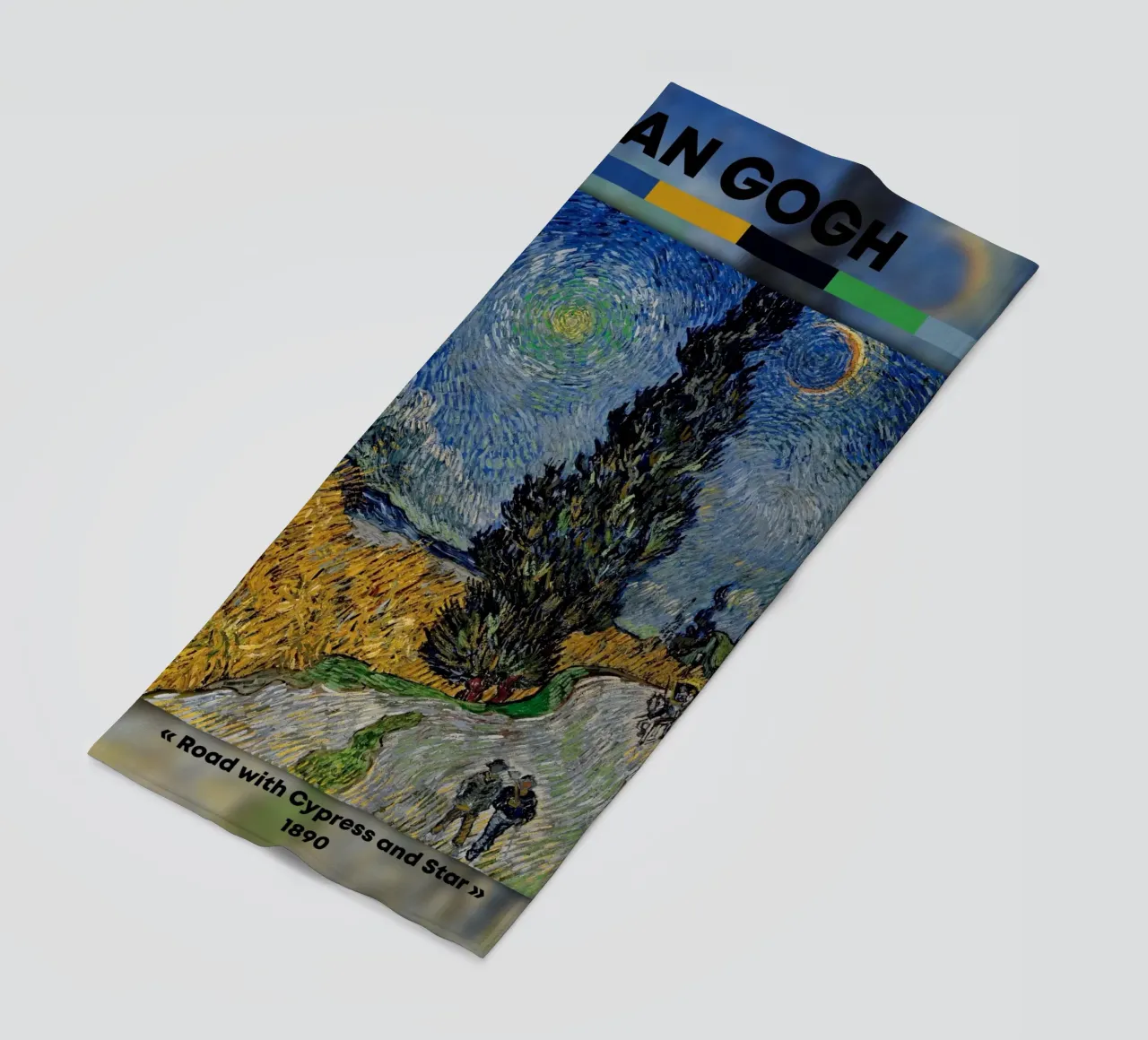 Van Gogh: Strada con cipresso e stella - Post-Impressionismo Ni telo mare da NorwesClub