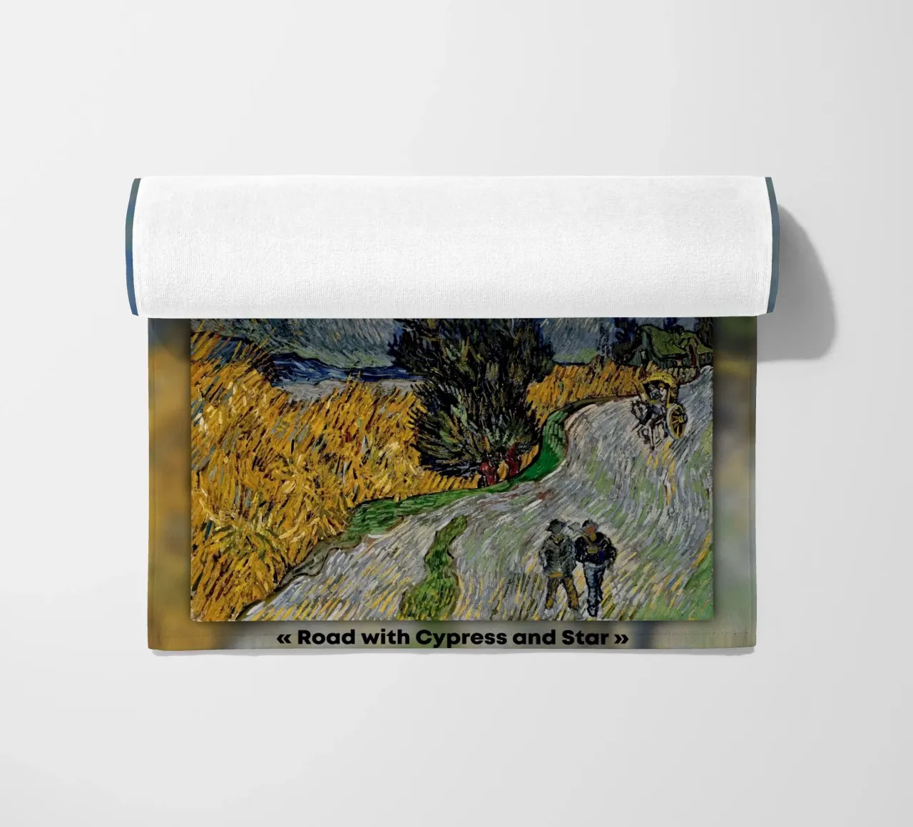 Van Gogh: Strada con cipresso e stella - Post-Impressionismo Ni telo mare da NorwesClub