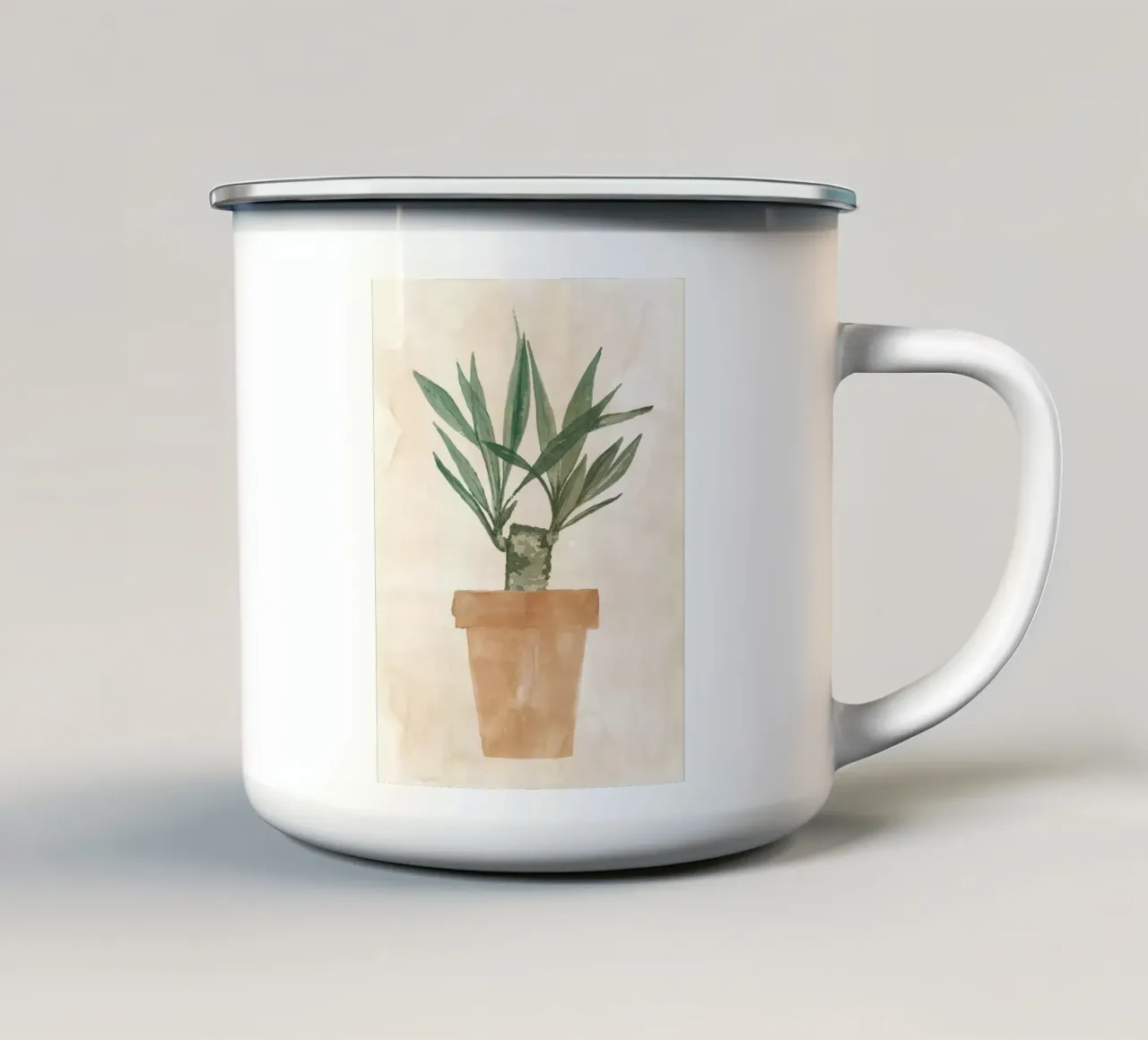 Piante n. 6 tazza in smalto da NouveauPrints