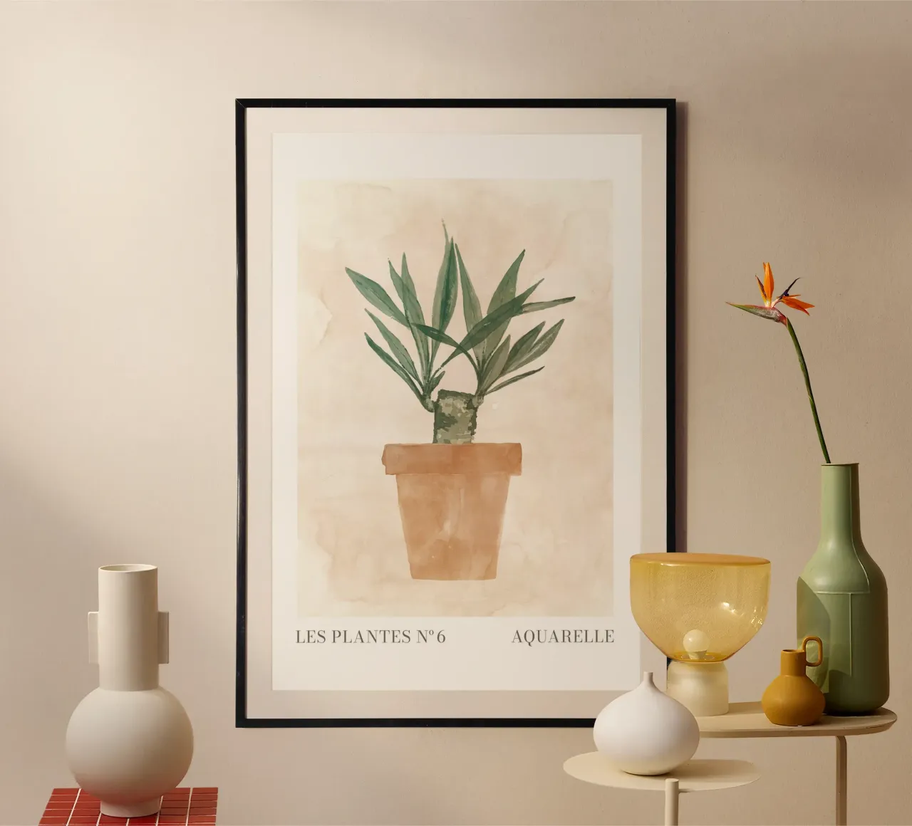 Piante n. 6 poster con telaio in alluminio da NouveauPrints