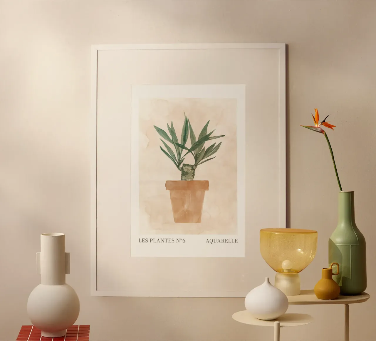Piante n. 6 poster con telaio in alluminio da NouveauPrints