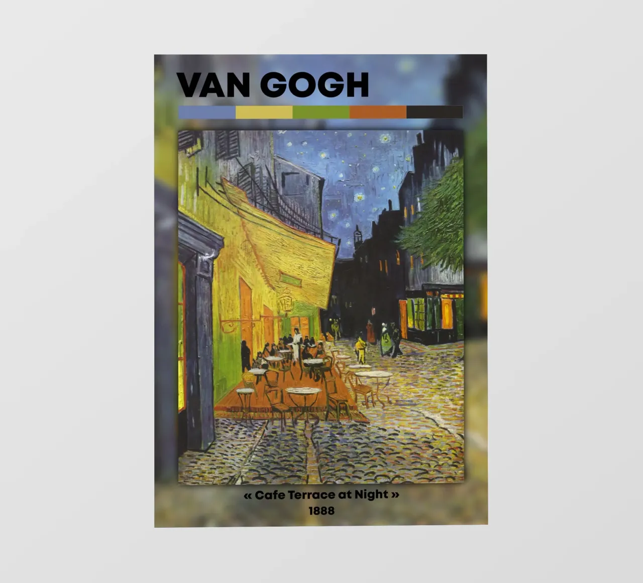 Van Gogh: Terrazza del caffè di notte - Vibrante post-impressionista telo in pvc da NorwesClub