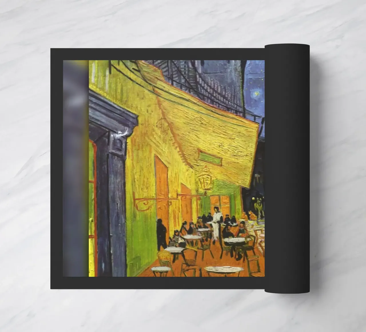 Van Gogh: Terrazza del caffè di notte - Vibrante post-impressionista zerbino da NorwesClub