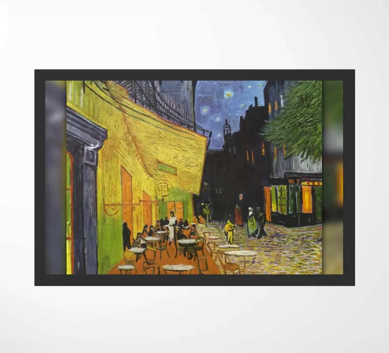 Van Gogh: Terrazza del caffè di notte - Vibrante post-impressionista zerbino da NorwesClub