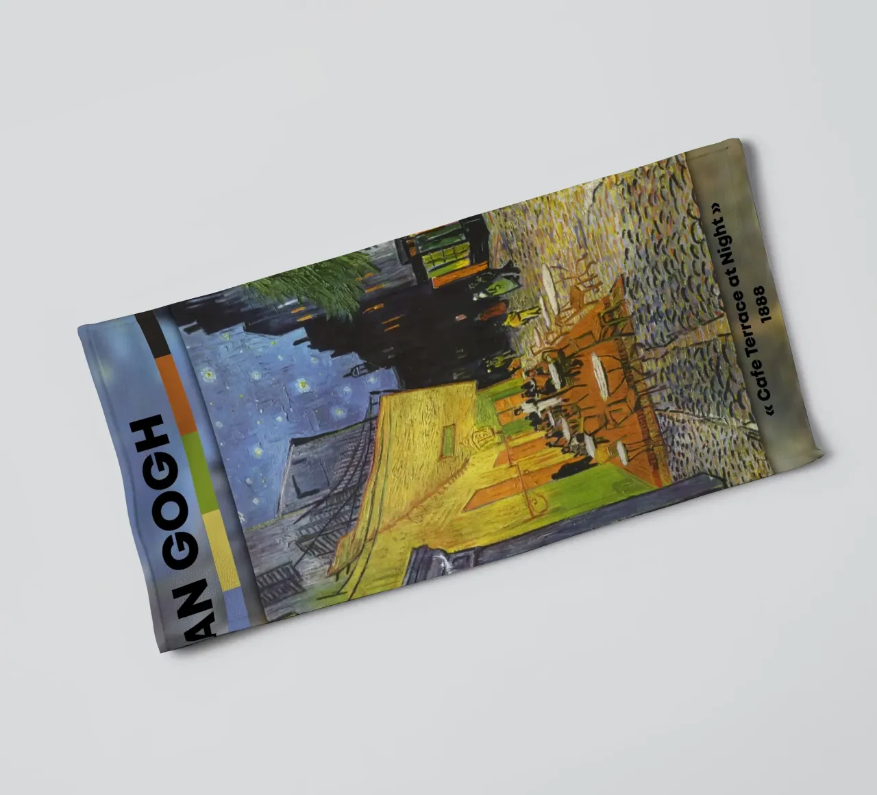 Van Gogh: Terrazza del caffè di notte - Vibrante post-impressionista asciugamano da bagno da NorwesClub