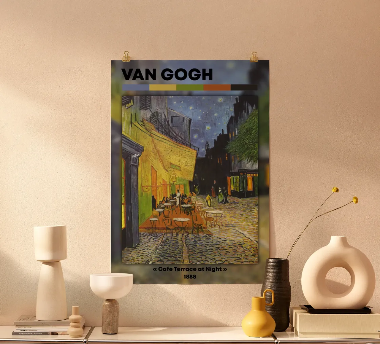 Van Gogh: Terrazza del caffè di notte - Vibrante post-impressionista carta hahnemühle da NorwesClub