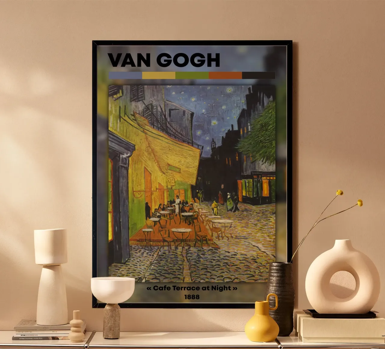 Van Gogh: Terrazza del caffè di notte - Vibrante post-impressionista carta hahnemühle da NorwesClub