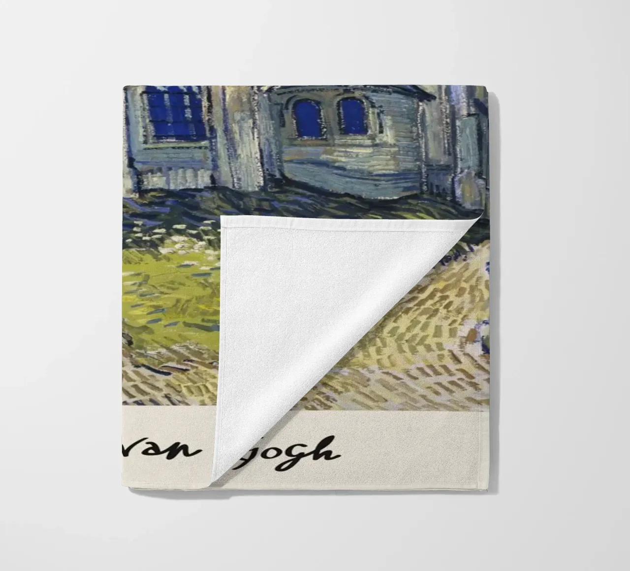 Van Gogh: La chiesa di Auvers - Post-Impressioni espressive telo mare da NorwesClub