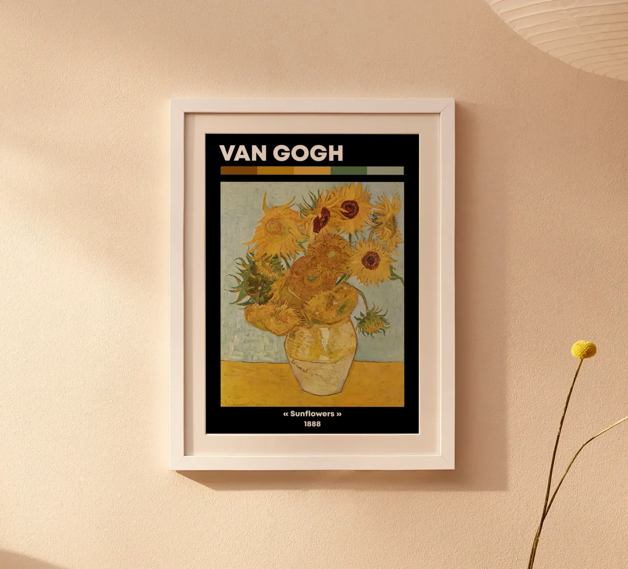 Van Gogh: Girasoli - Albero floreale iconico del post-impressionismo poster da NorwesClub
