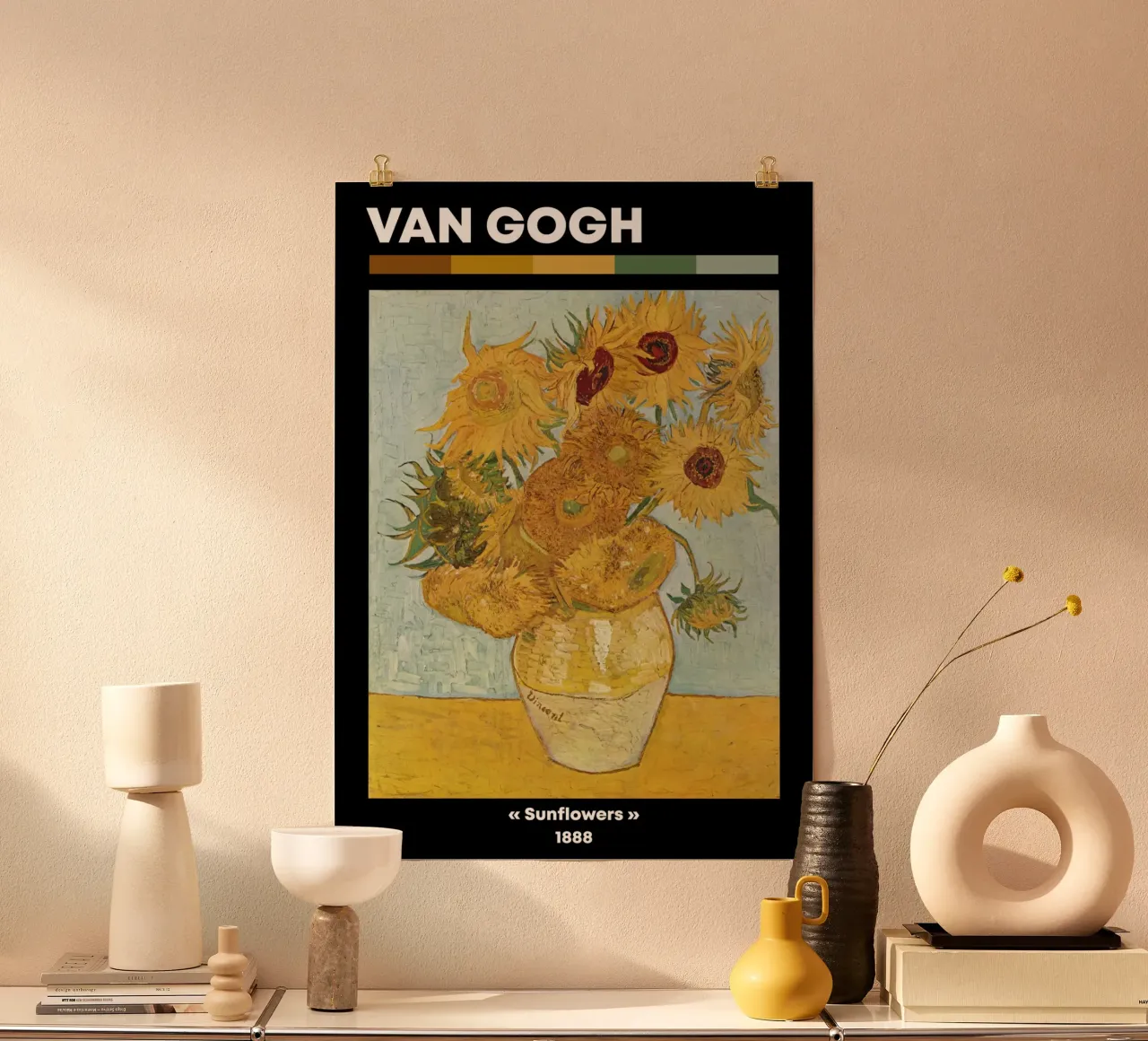 Van Gogh: Girasoli - Albero floreale iconico del post-impressionismo poster da NorwesClub