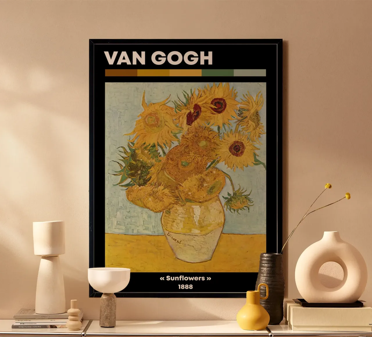 Van Gogh: Girasoli - Albero floreale iconico del post-impressionismo poster da NorwesClub