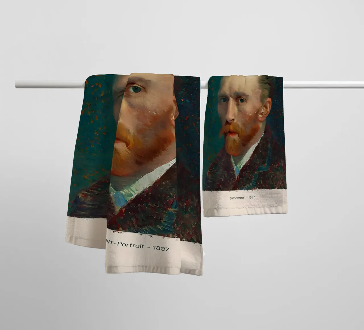 Autoritratto di Van Gogh - Icona post-impressionista, Masterpiec asciugamano da bagno da NorwesClub