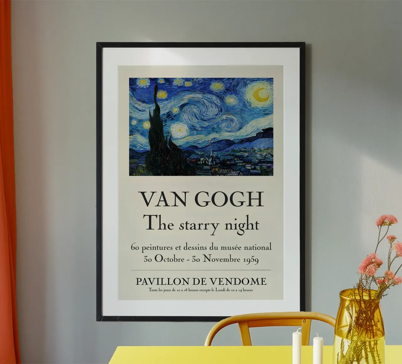 Van Gogh Sternennacht - Ikone des Postimpressionismus, kosmische Kunst Poster von NorwesClub