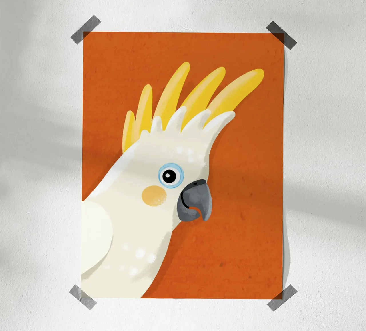 Sii te stesso, cacatua 2 carta hahnemühle da Julia Reyelt