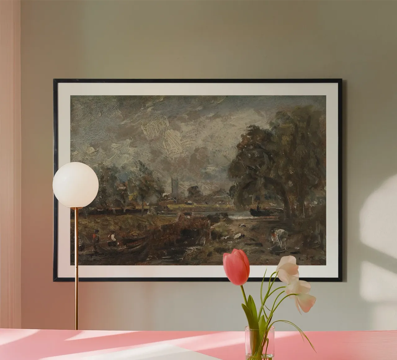 John Constable poster con telaio in alluminio da Brooke