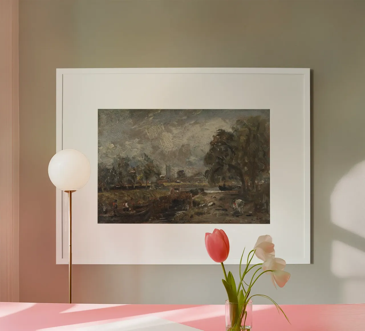 John Constable poster con telaio in alluminio da Brooke