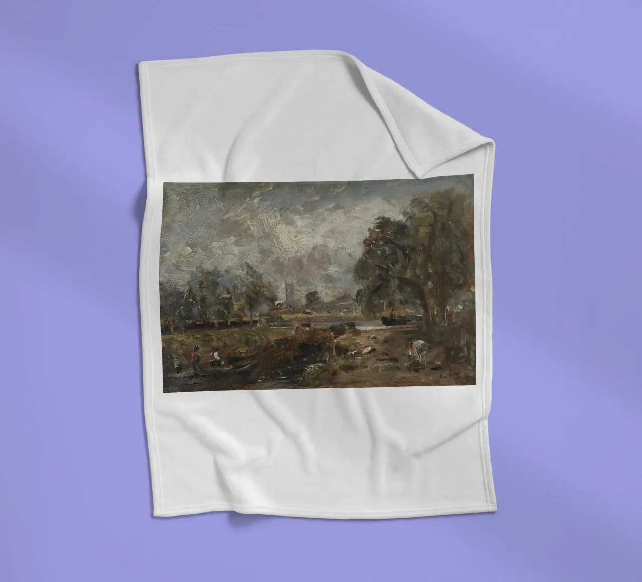 John Constable fleece blanket by Brooke