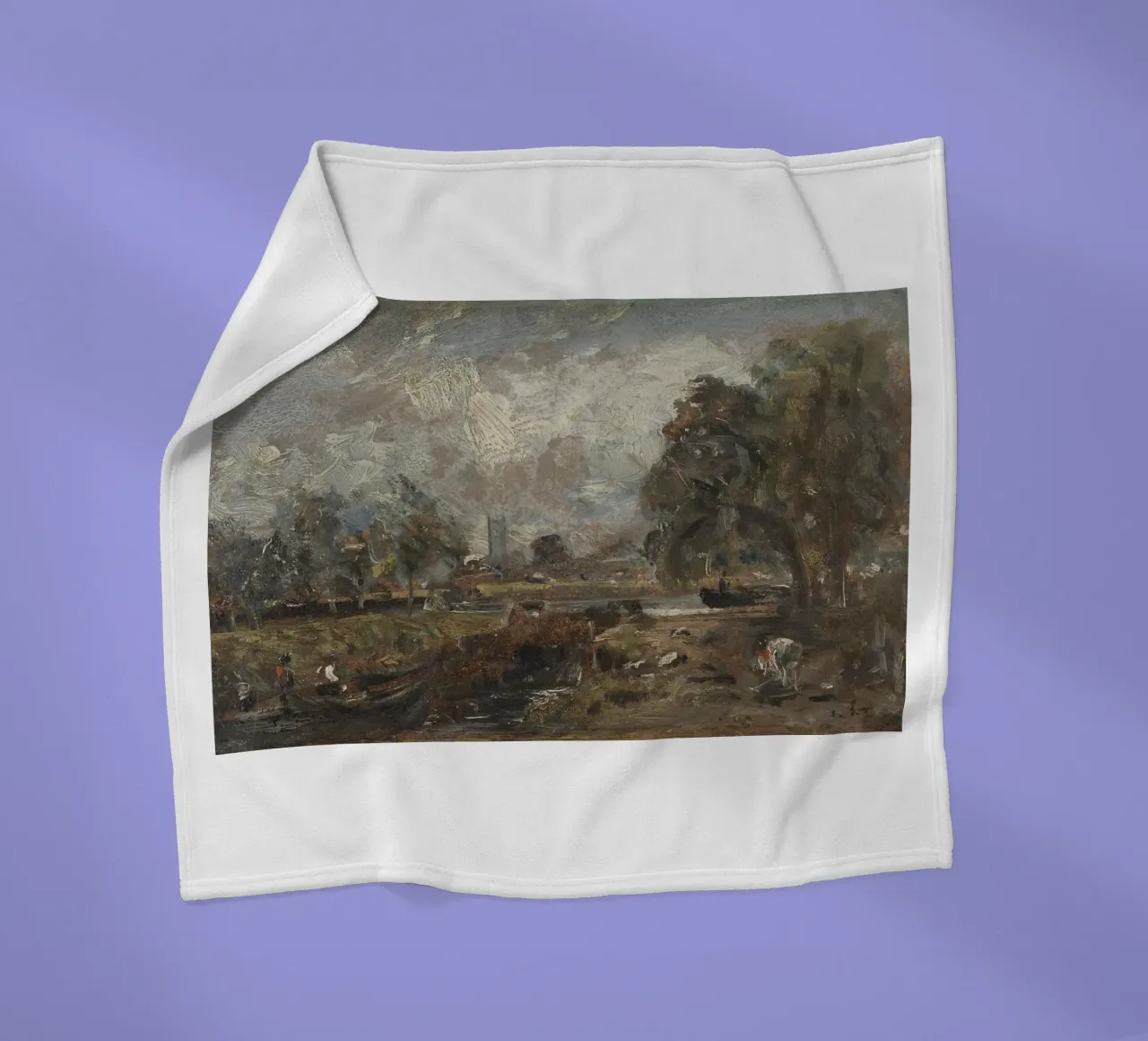 John Constable fleece blanket by Brooke