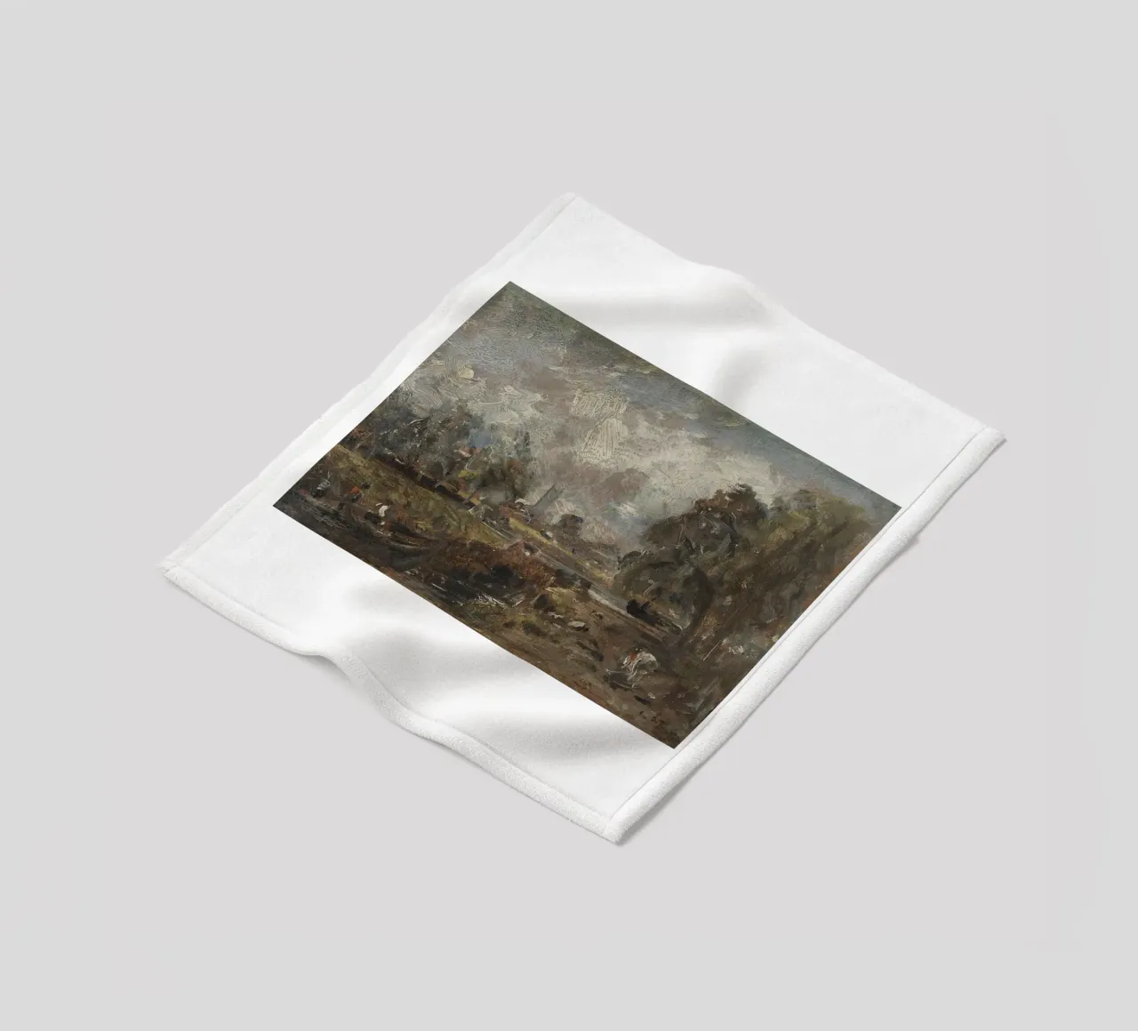 John Constable fleece blanket by Brooke