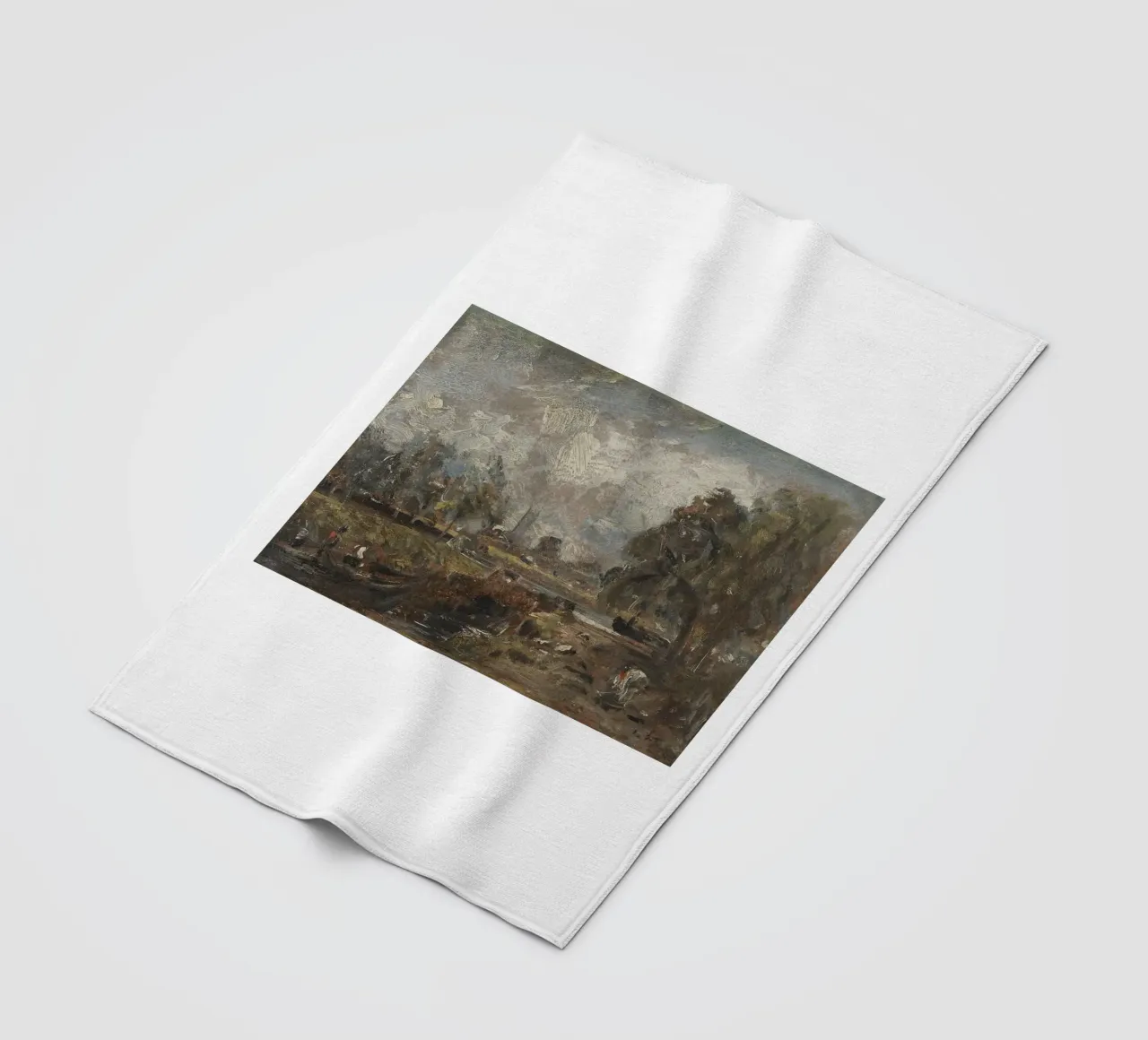 John Constable fleece blanket by Brooke