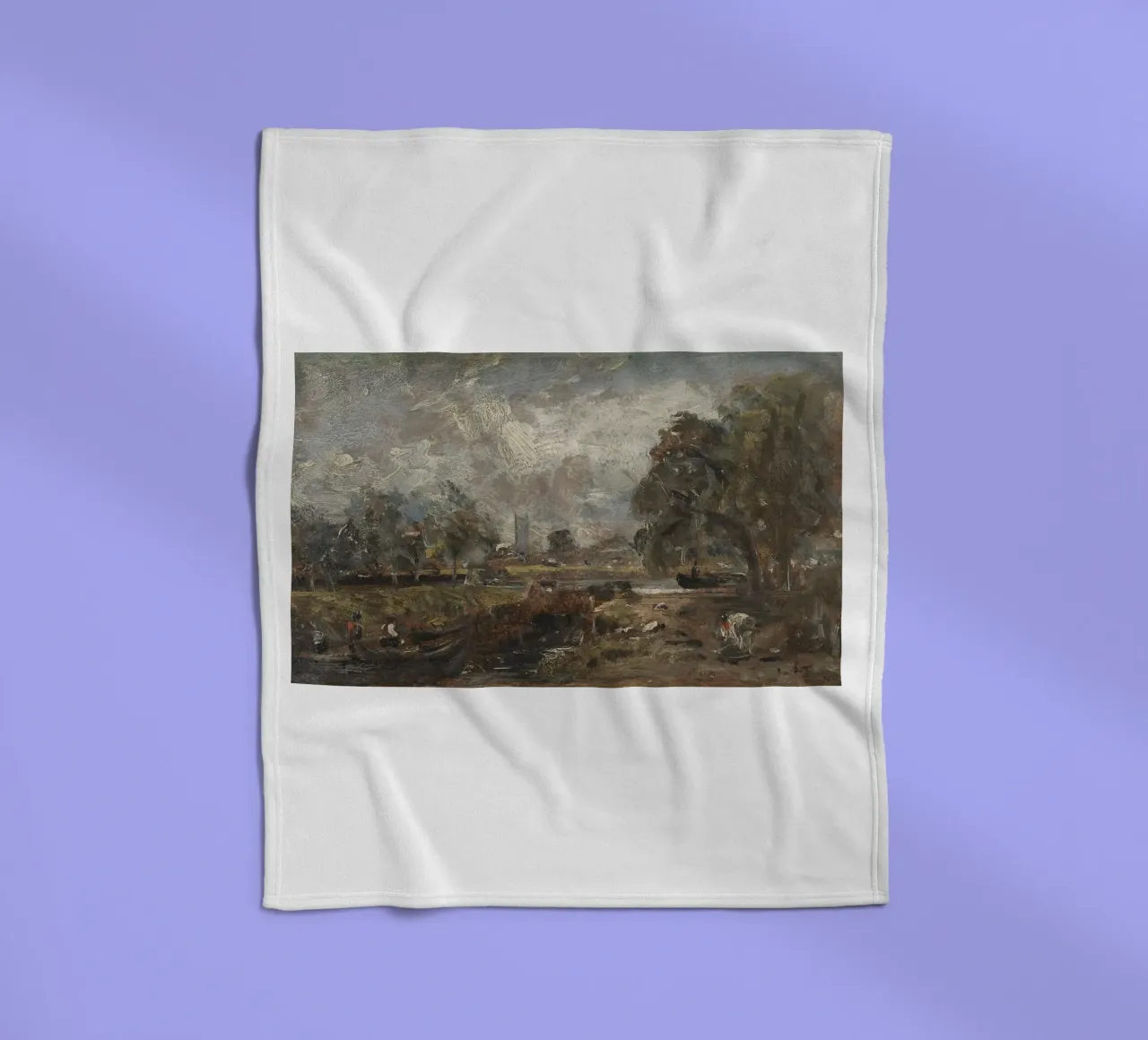 John Constable fleece blanket by Brooke