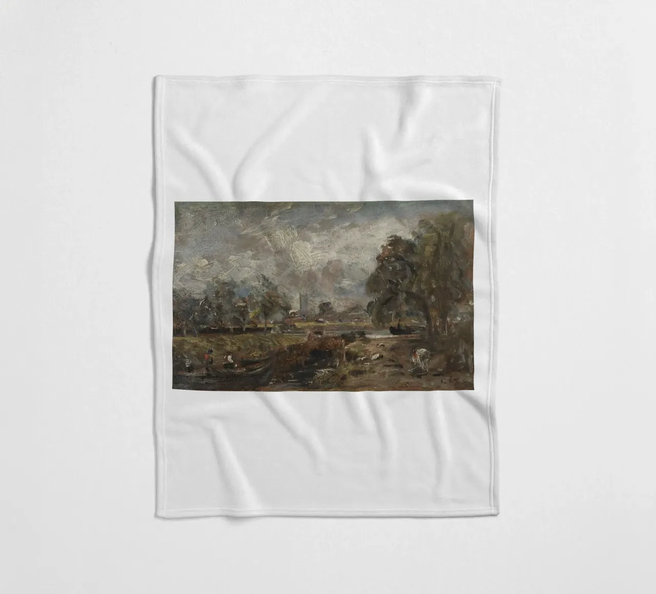 John Constable fleece blanket by Brooke