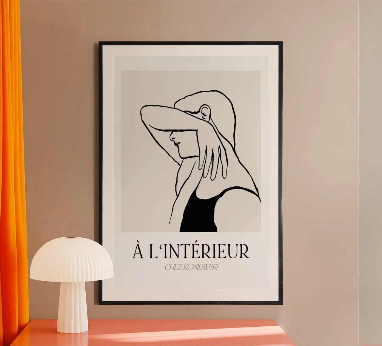 Inside No. 1 poster con telaio in alluminio da typealive