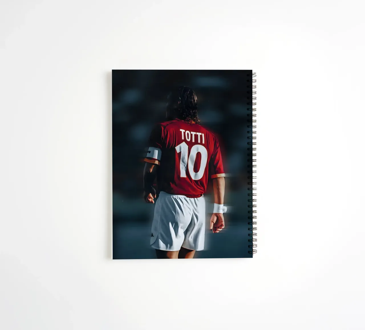 Francesco Totti spiral notebook by Low poly art