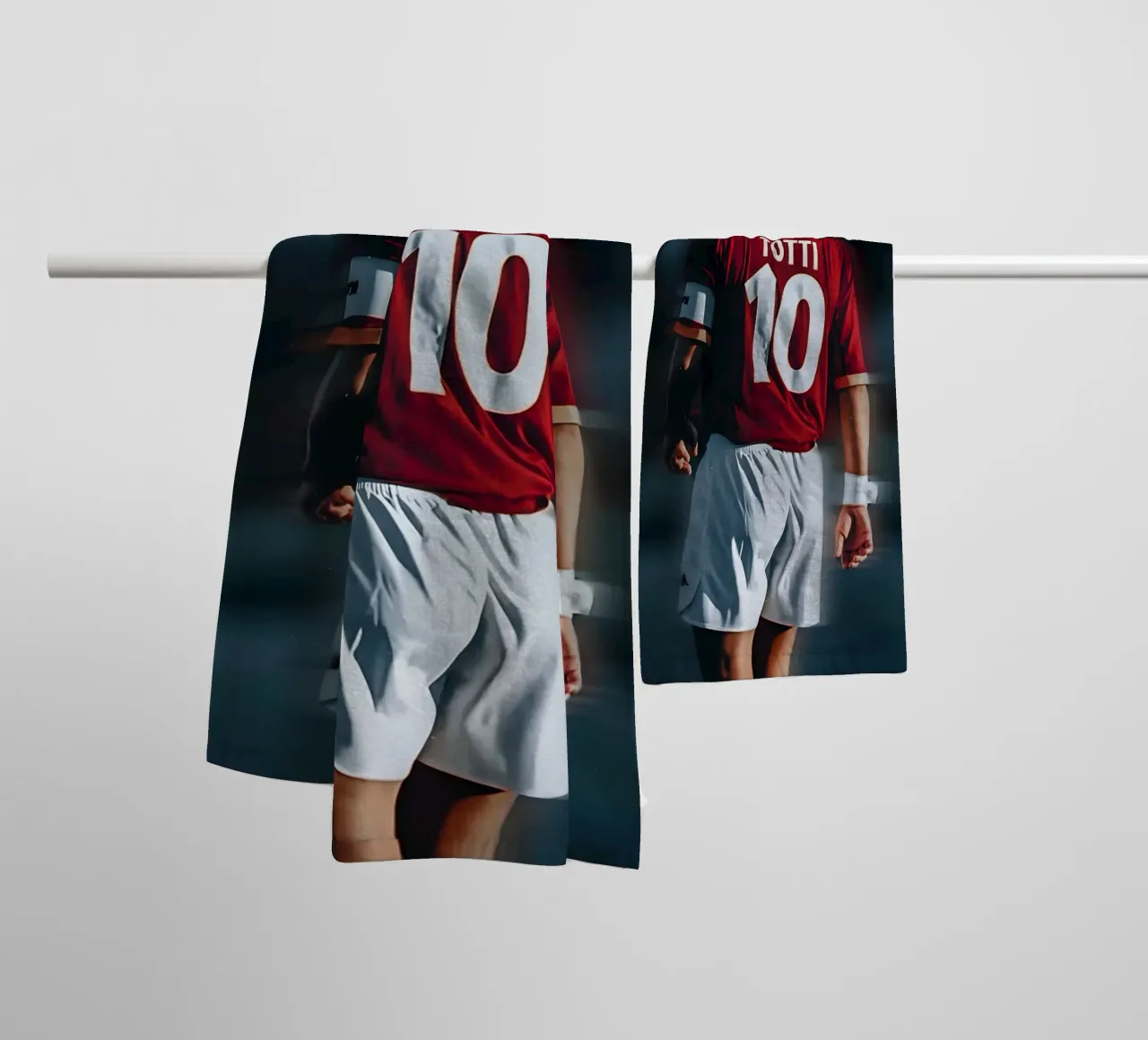 Francesco Totti asciugamano da bagno da Low poly art