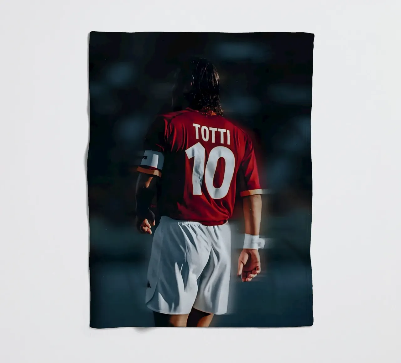 Francesco Totti fleece blanket by Low poly art