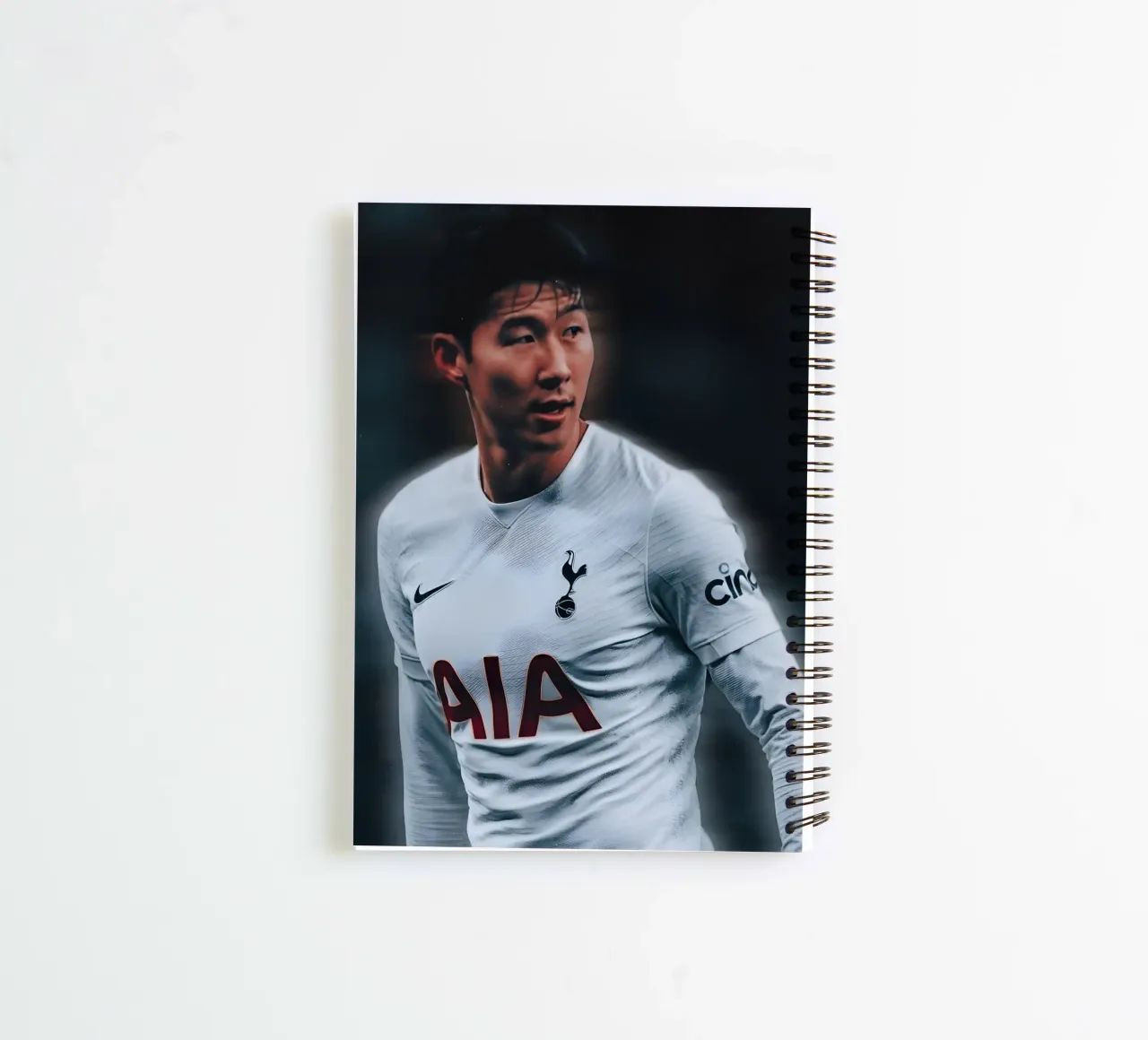 Son Heung-min spiral notebook by Low poly art