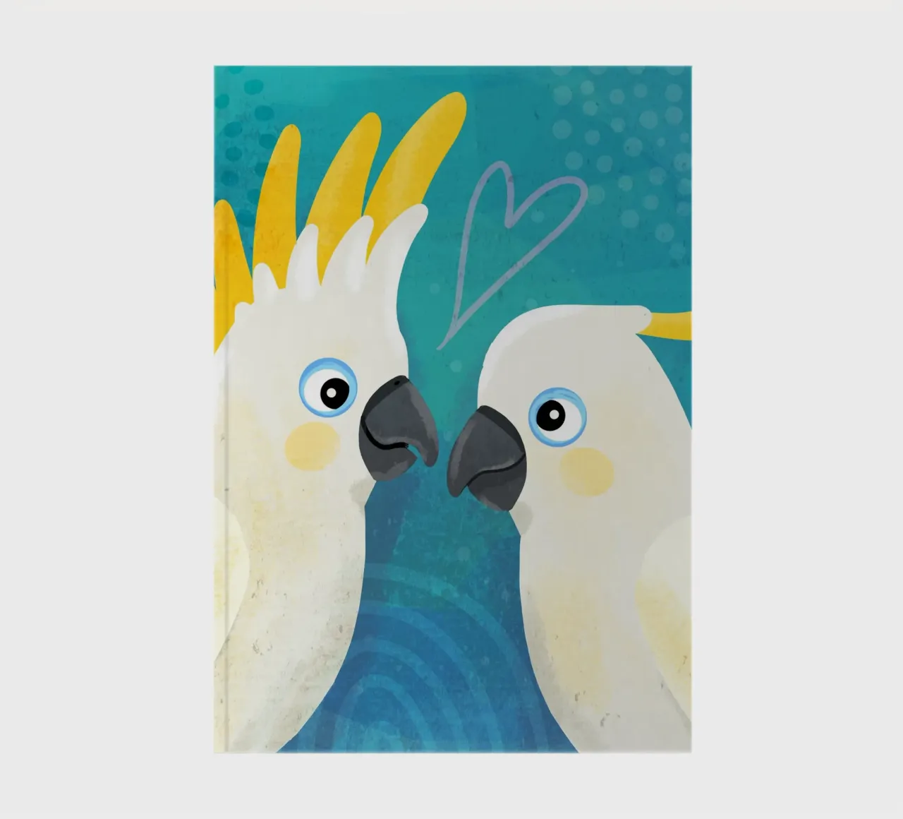Kakadu in love 1 notebook by Julia Reyelt