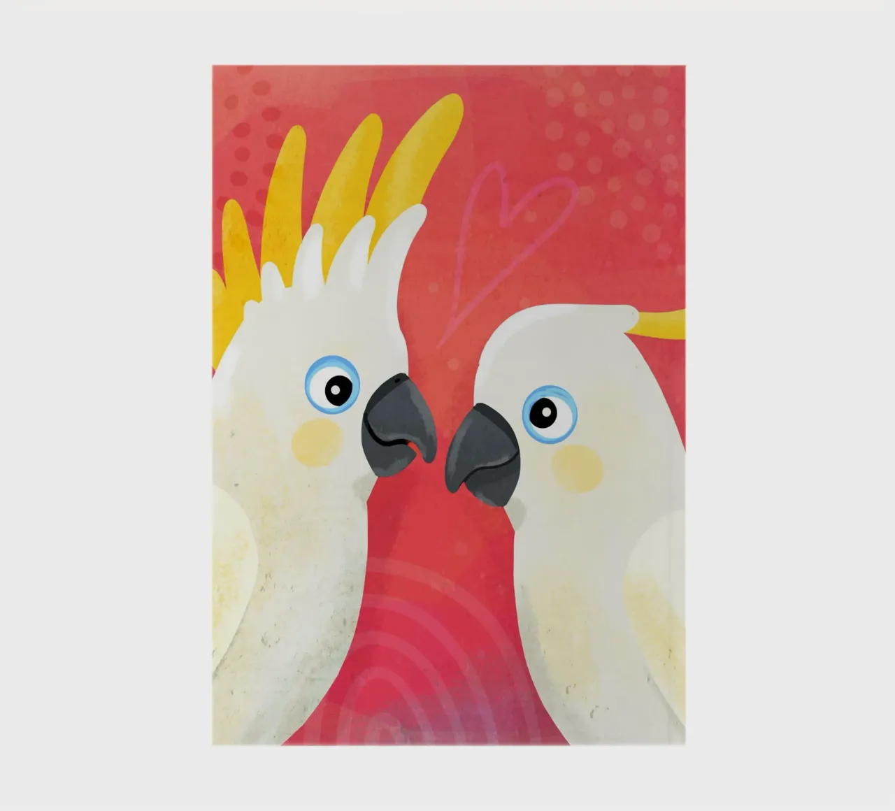 Kakadu in Love 2 notebook by Julia Reyelt