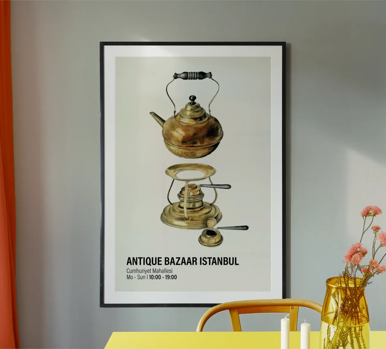 Antique Bazaar Istanbul 1 poster da Vintage by JUNIQE