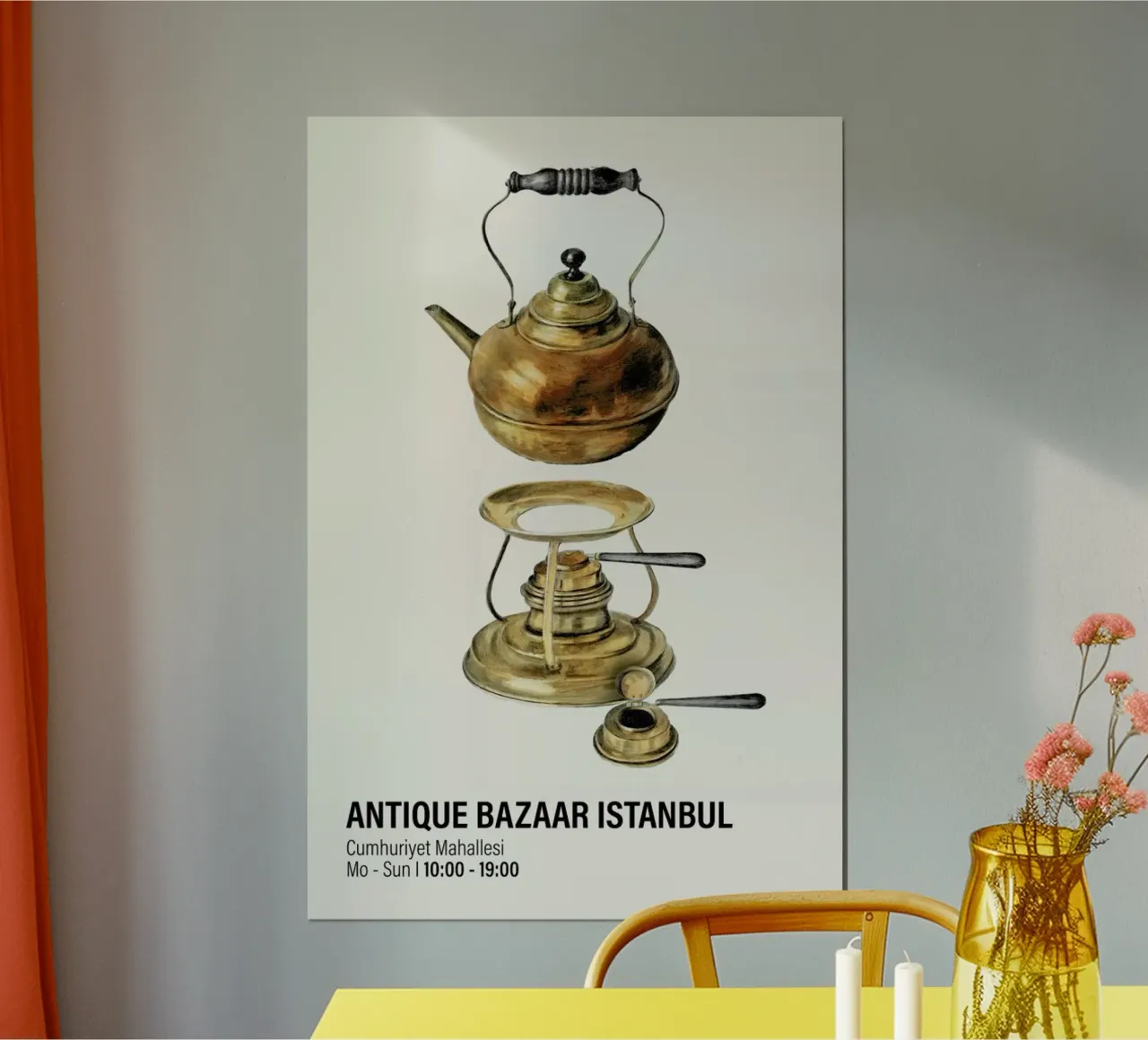 Antique Bazaar Istanbul 1 poster da Vintage by JUNIQE