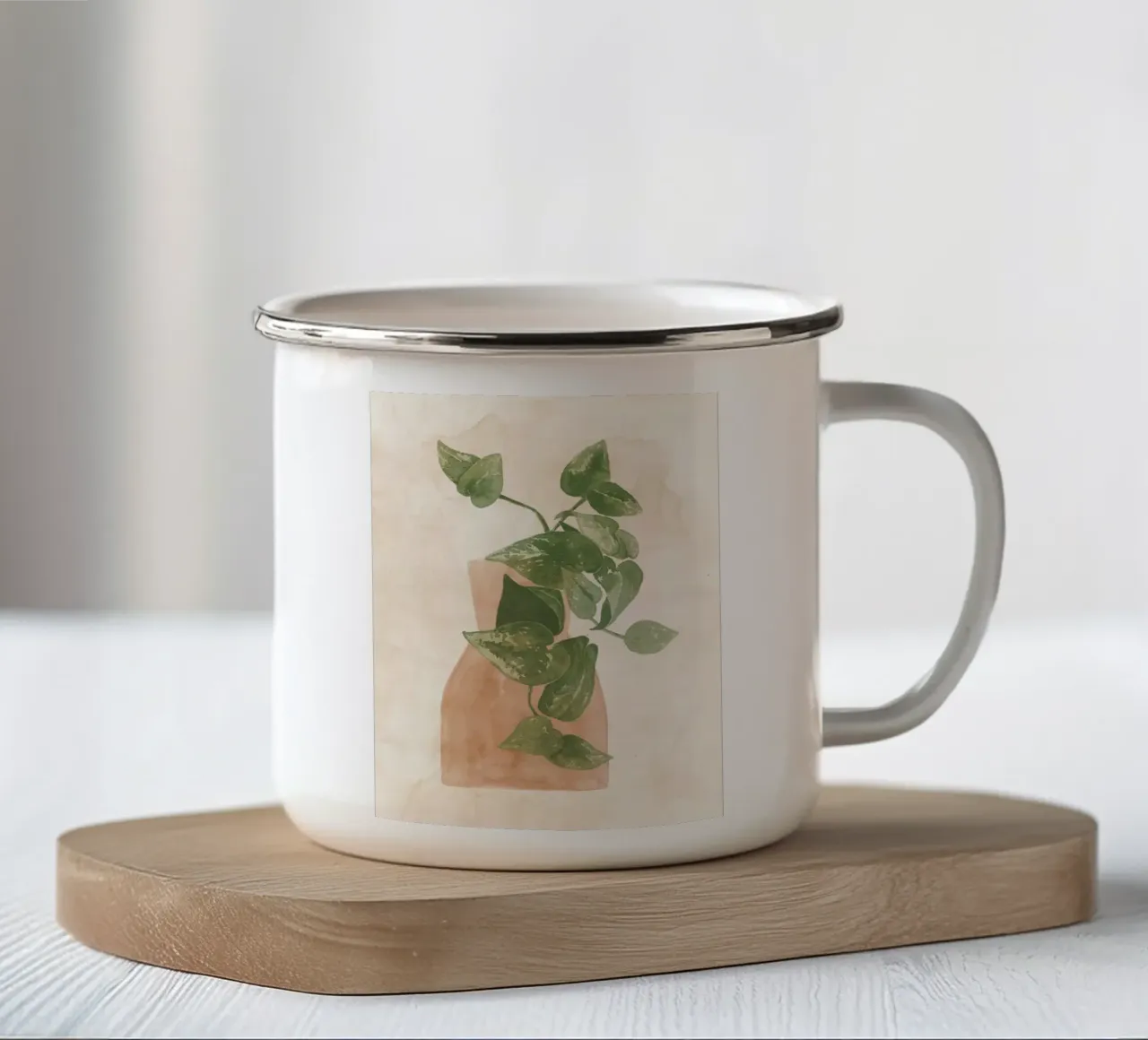 Le piante nº 8 tazza in smalto da NouveauPrints