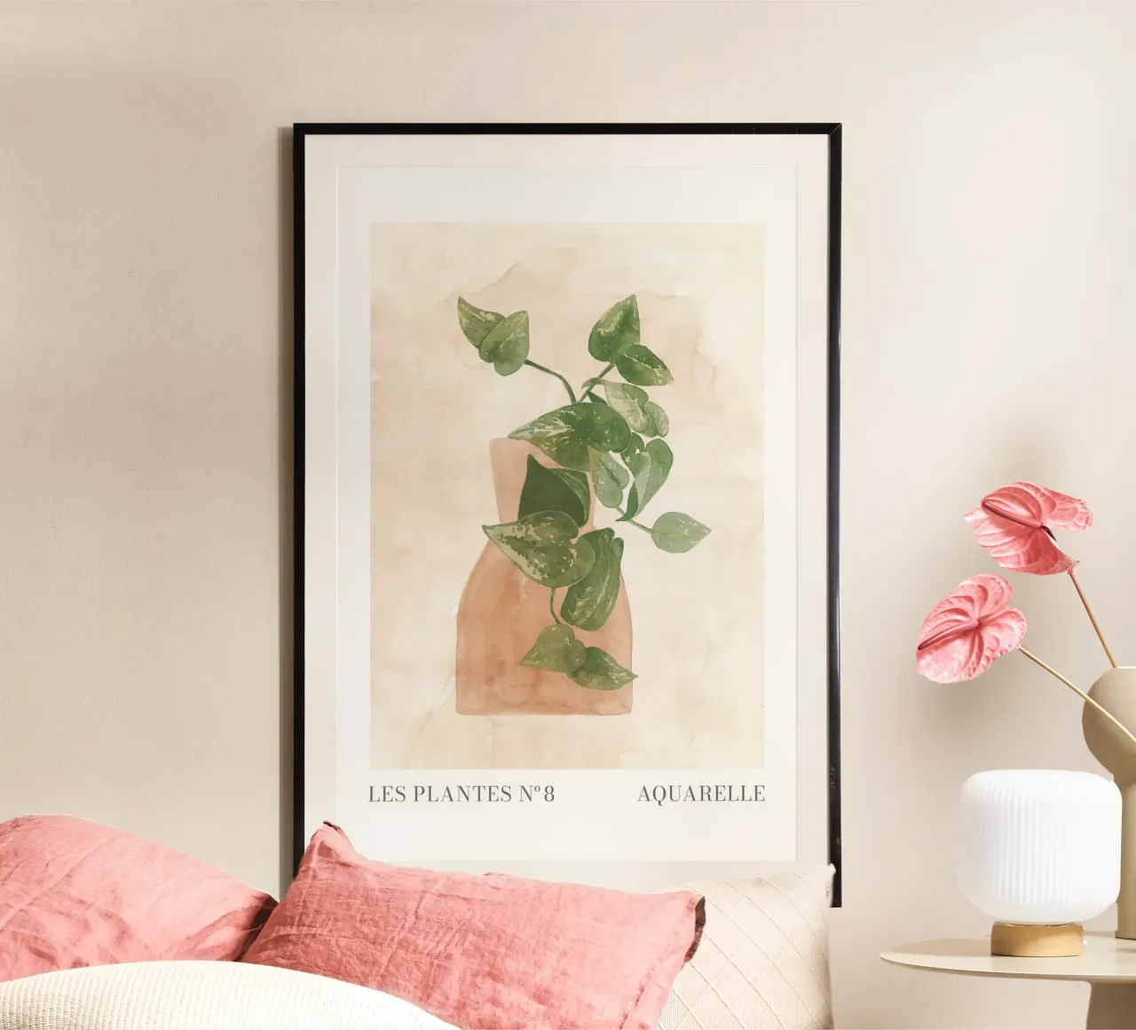 Le piante nº 8 poster con telaio in plastica da NouveauPrints