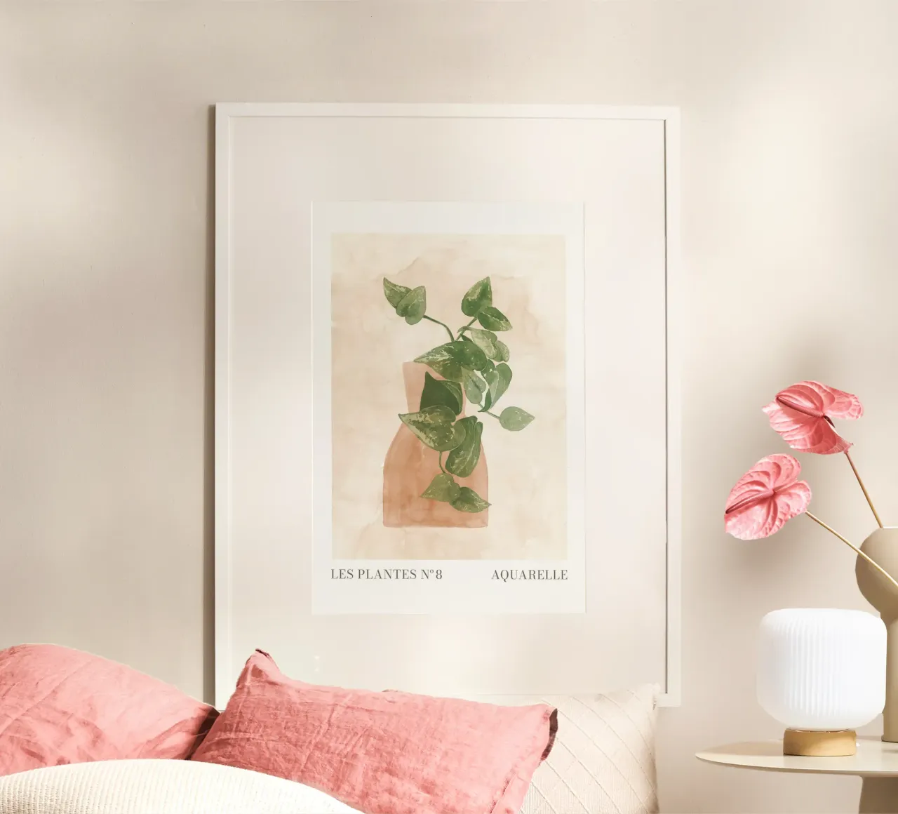 Le piante nº 8 poster con telaio in plastica da NouveauPrints