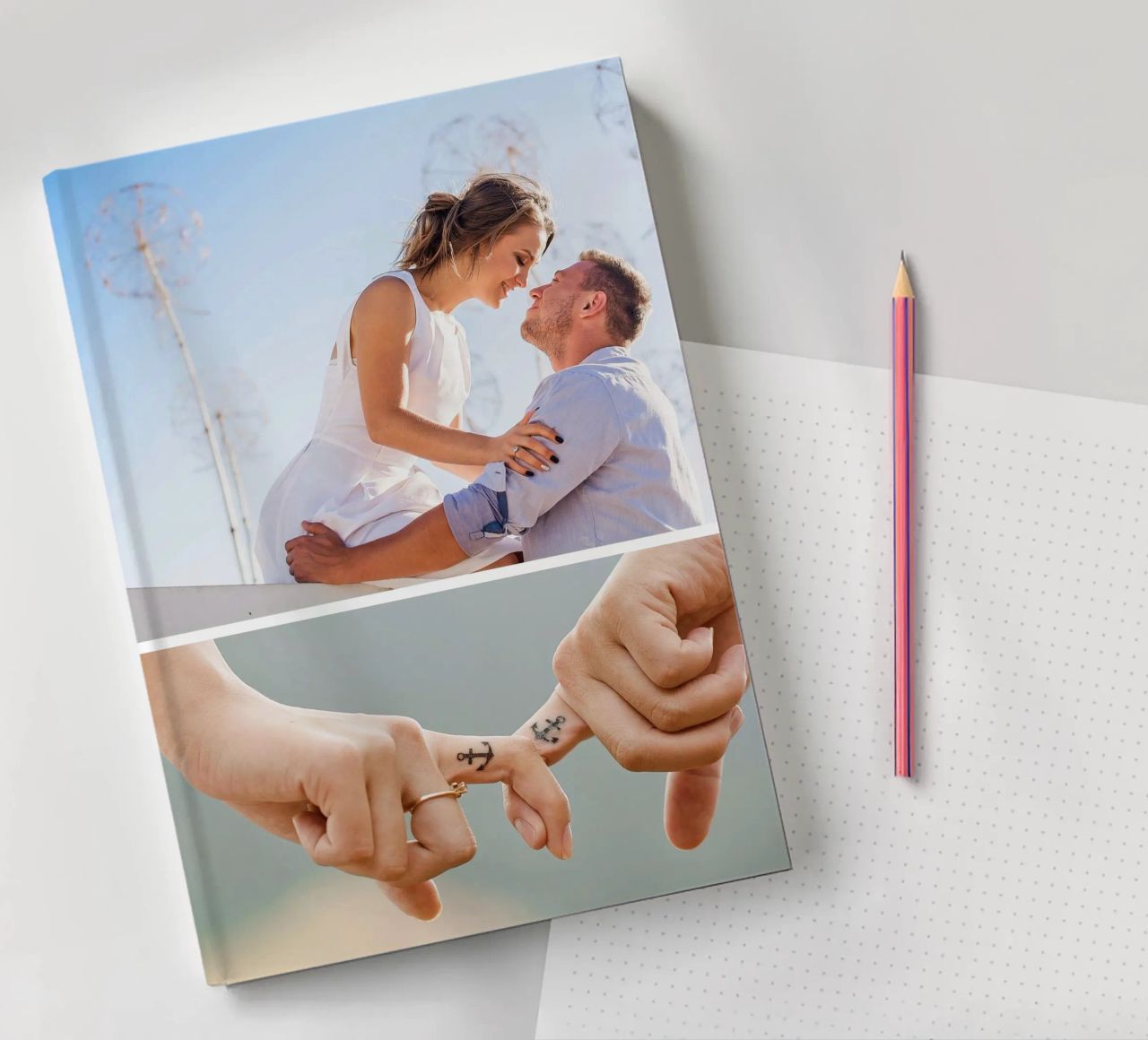 Fotocollage • 2 Bilder Notizbuch von Bildschön | Fotocollagen