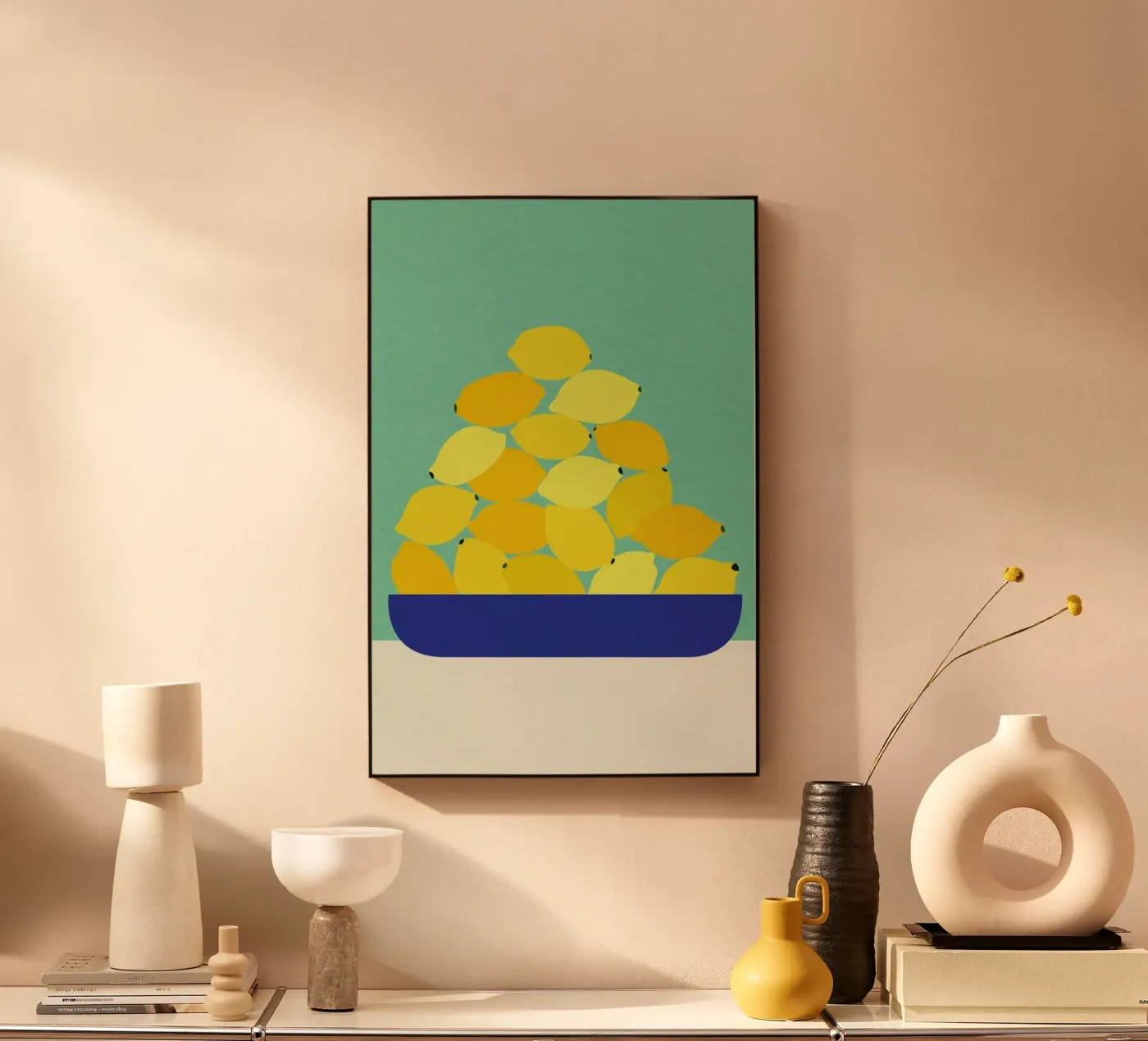 Sicily Lemons Acryl-Glas von Rosi Feist