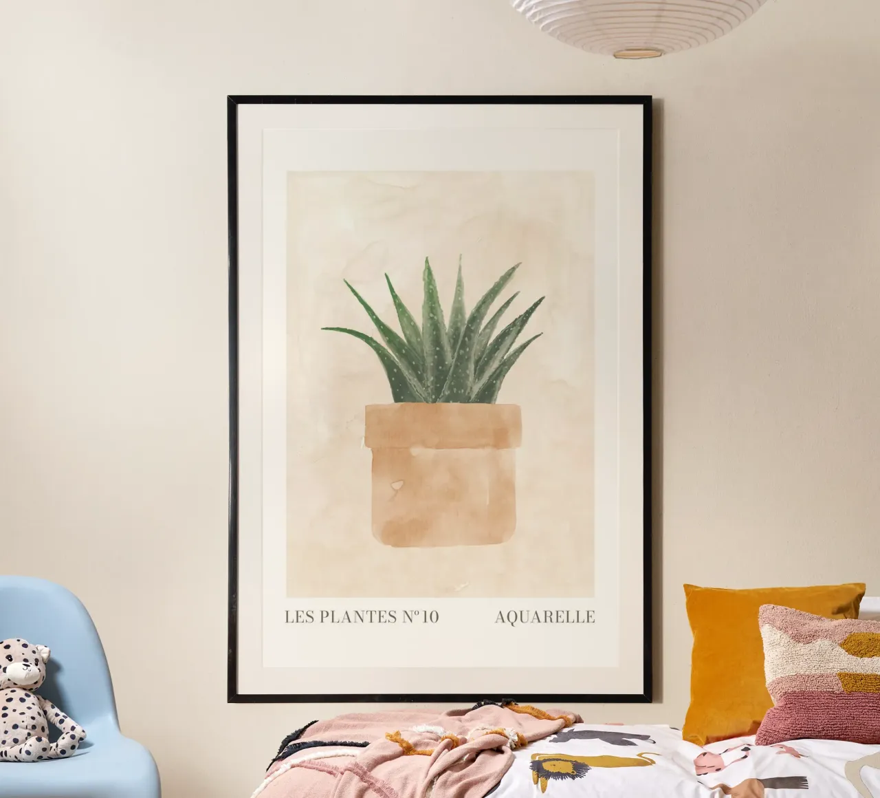 Le piante n. 10 poster con telaio in legno da NouveauPrints