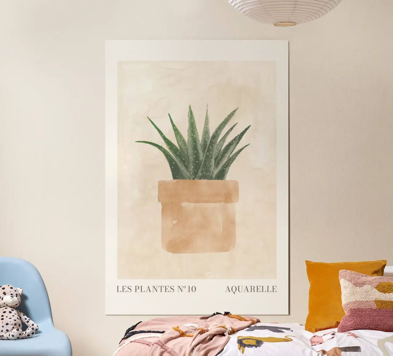 Le piante n. 10 poster con telaio in legno da NouveauPrints