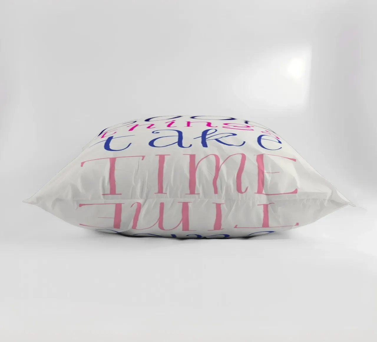 Good things take time decorative cushion by Pure