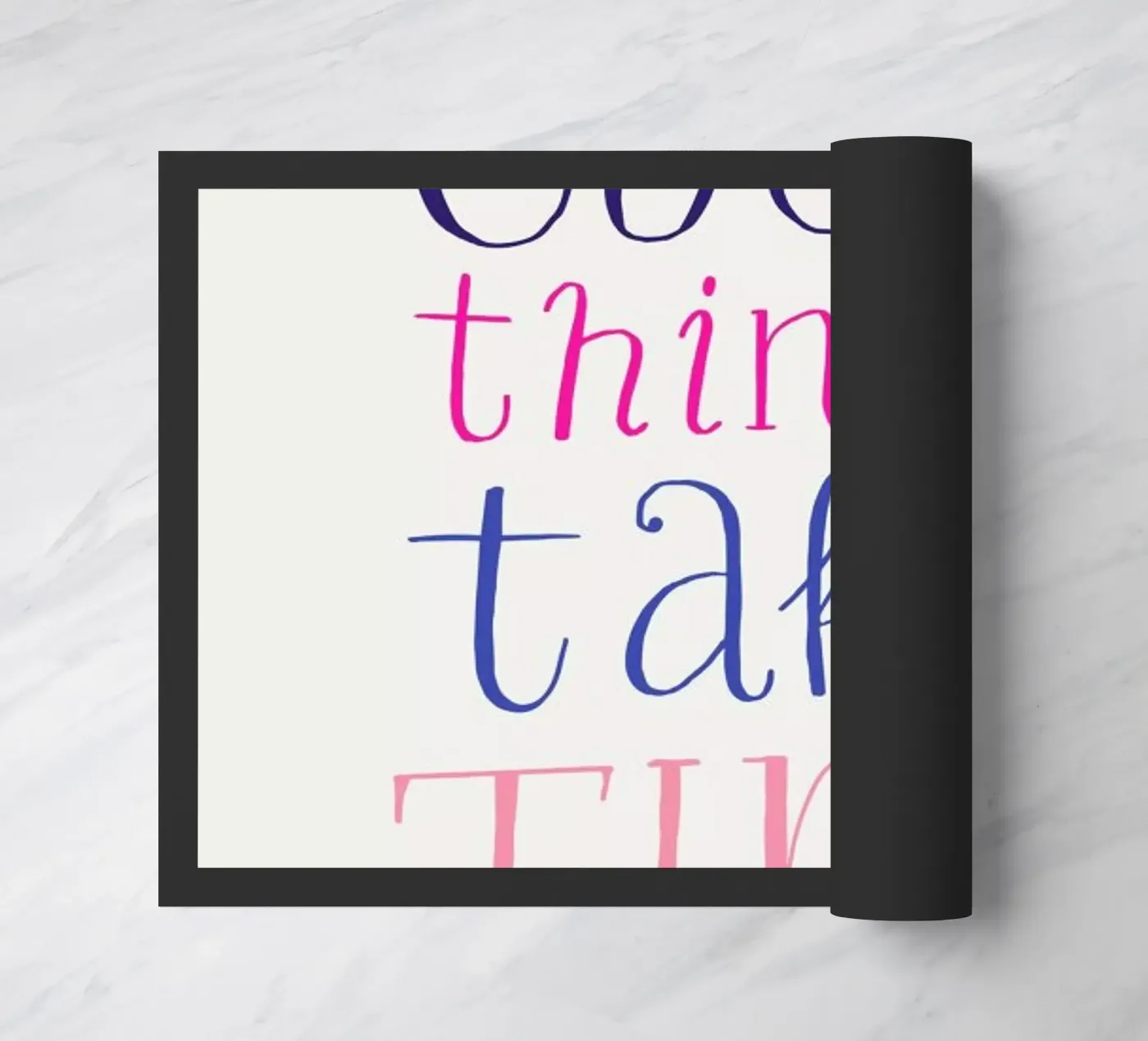 Good things take time doormat by Pure