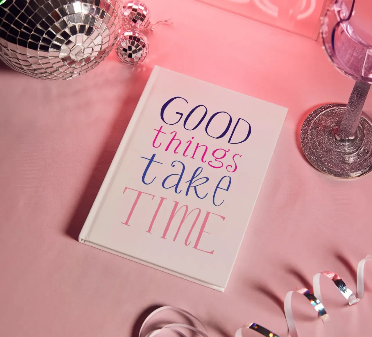 Good things take time notebook by Pure