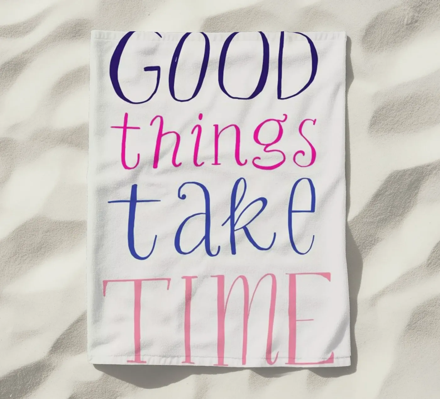 Good things take time telo mare da Pure