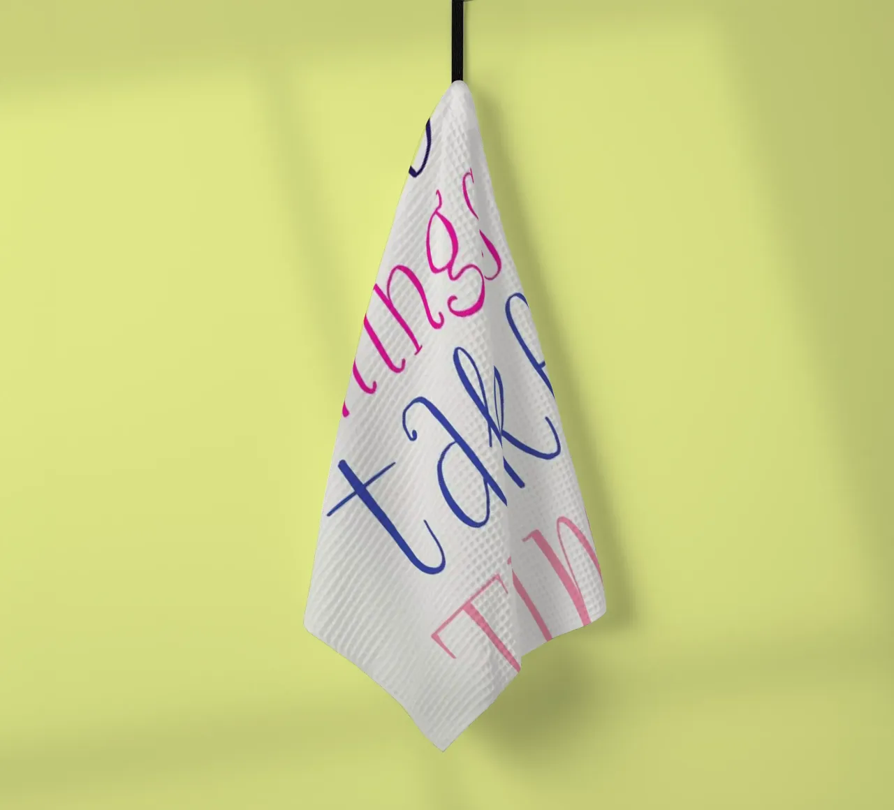 Good things take time canovaccio da cucina da Pure